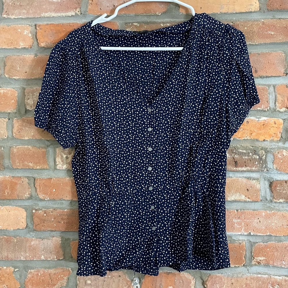 JCrew Star Babydoll Top